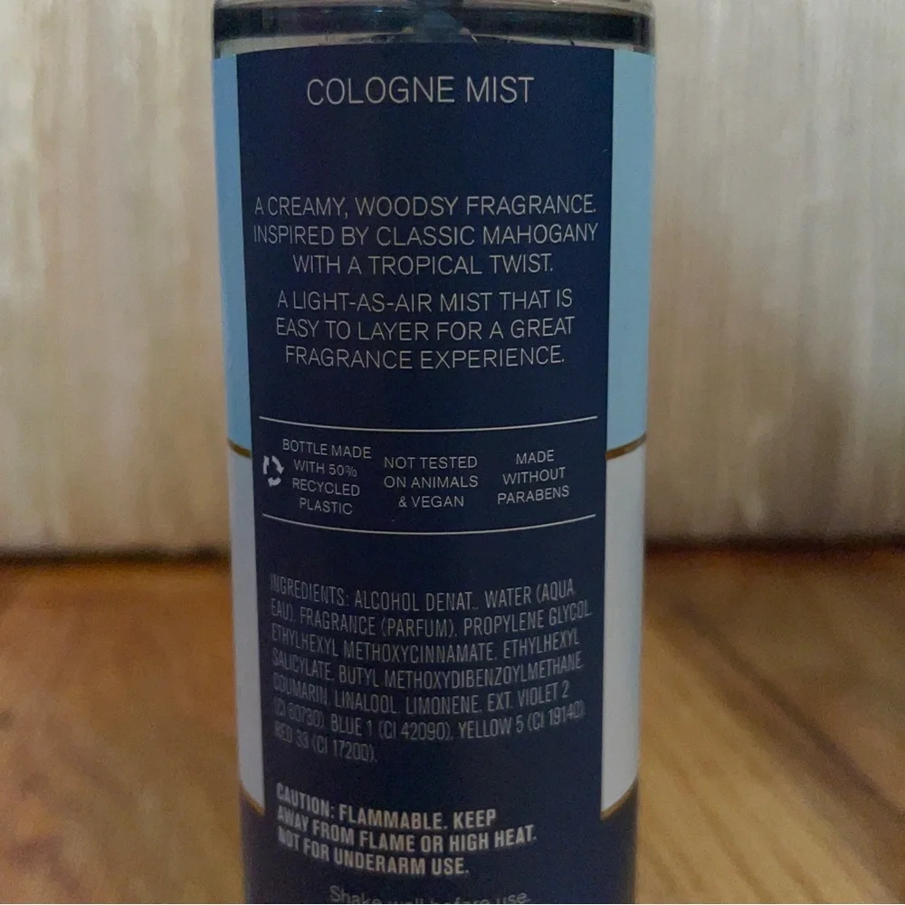 NEW Bath & Body Works Men Cologne Mist ALOE & PALM  spray